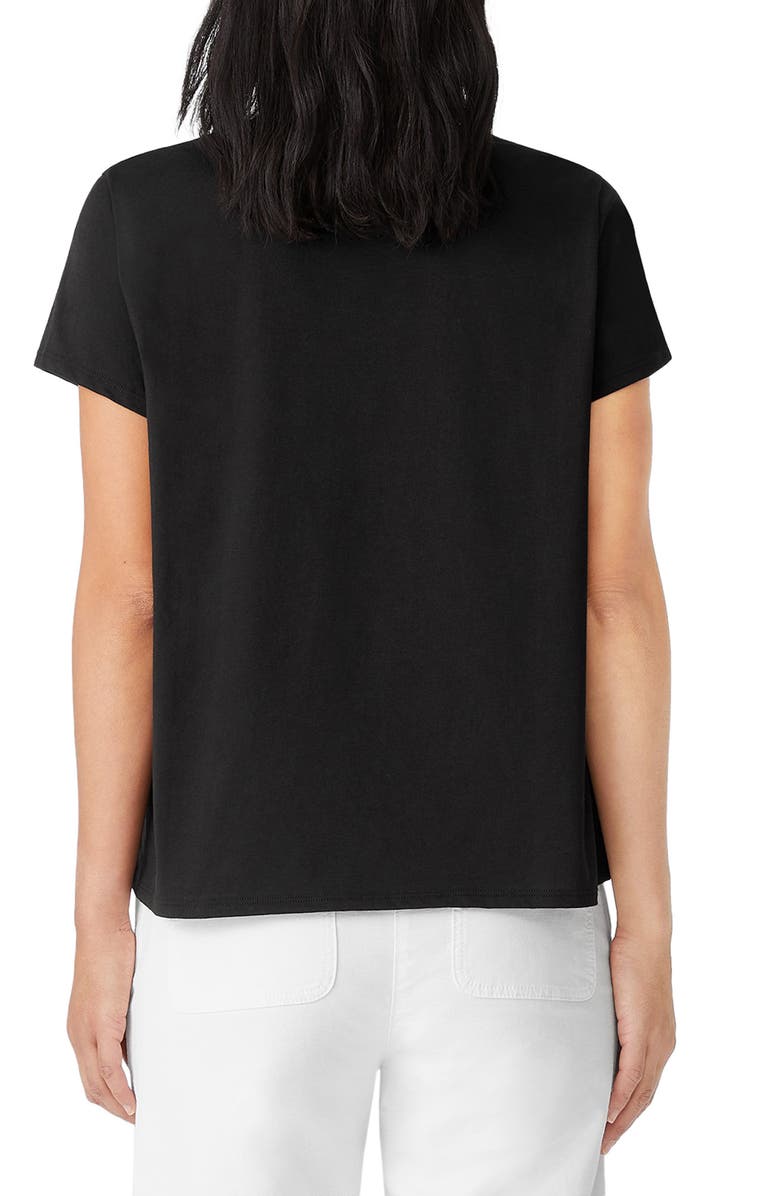Eileen Fisher Organic Cotton V-Neck T-Shirt, Alternate, color,