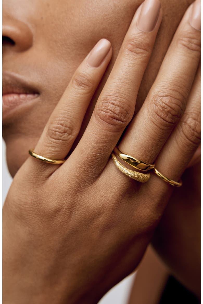 Antica Stacking Ring, Alternate, color, 18CT GOLD VERMEIL