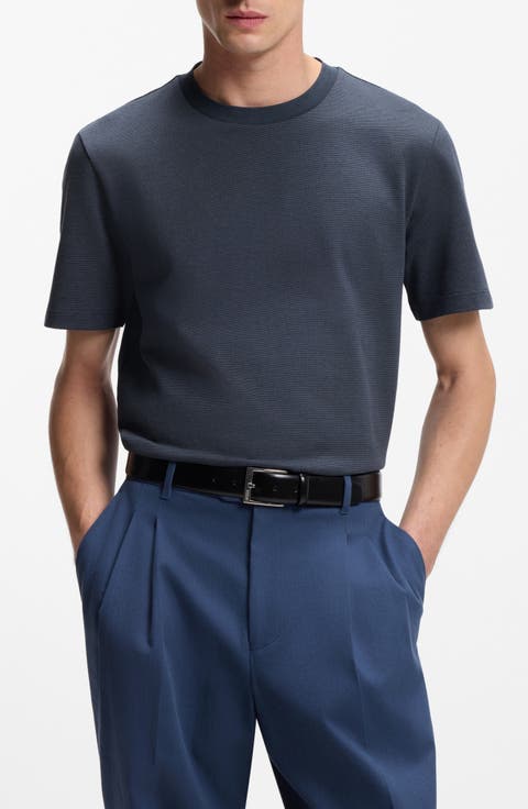 Thompson Cotton Piqué Crewneck T-Shirt