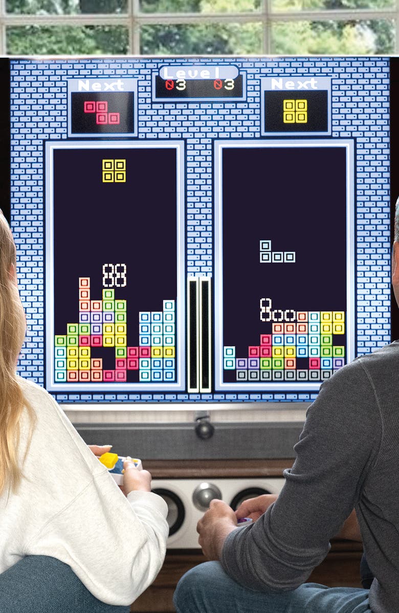 Fizz Creations Tetris Duel Plug & Play Arcade Game, Alternate, color,