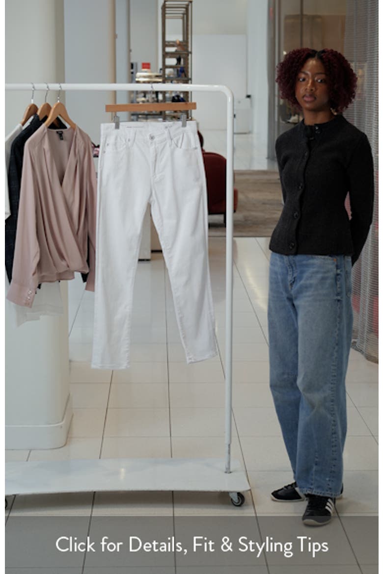 Mari Mid Rise Slim Straight Leg Crop Jeans video