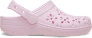 CROCS Kids' Classic Floral Cutout Clog