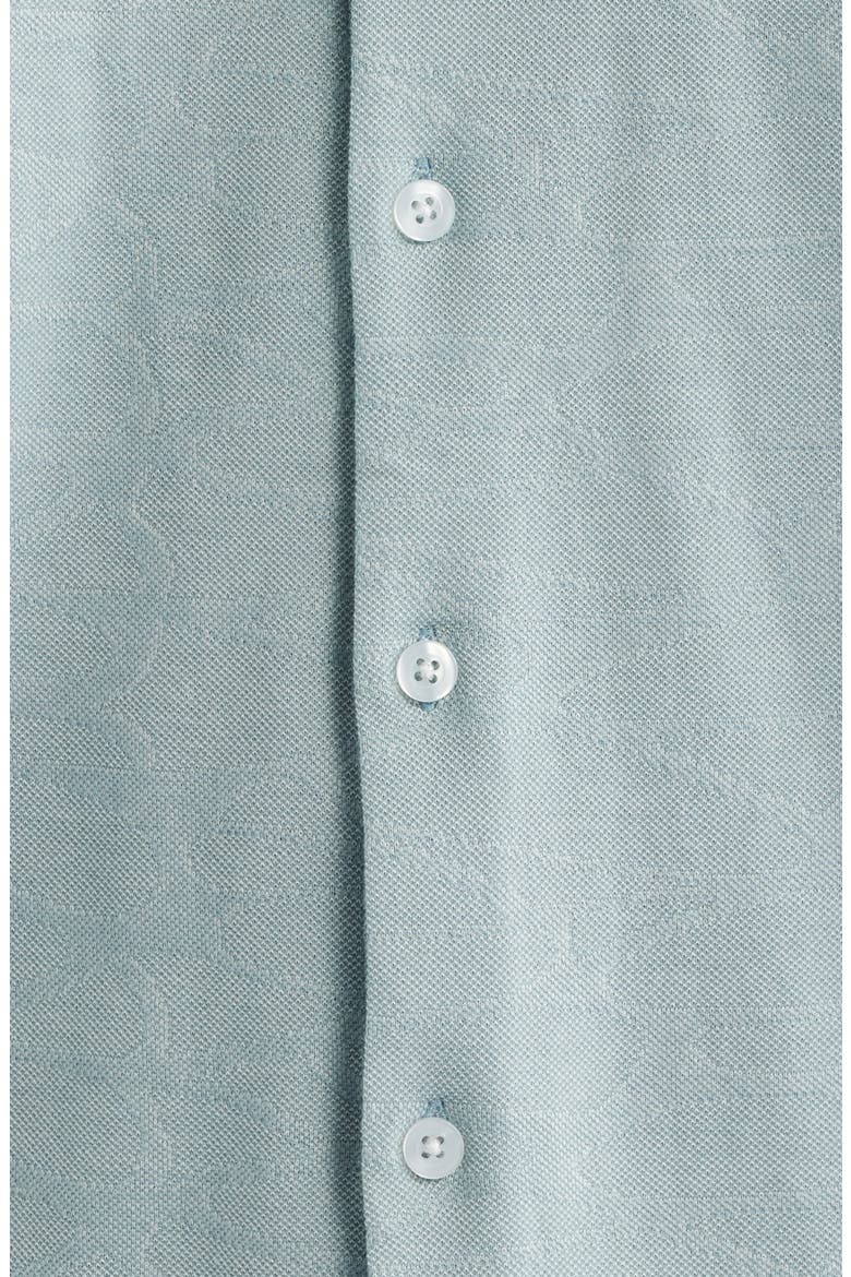 Graham Short Sleeve Sleeve Knit Button-Up Shirt, Alternate, color, SOFT TEAL