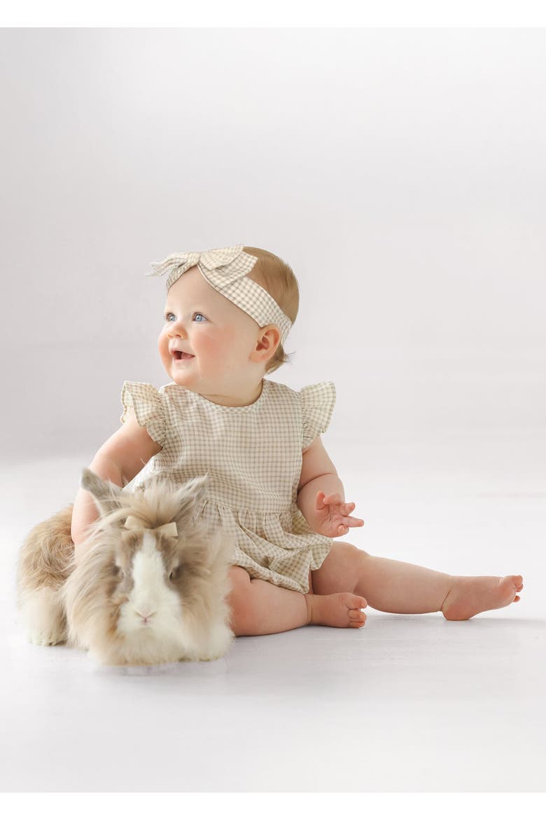 Dakota Ruffled Short Sleeve Romper, Alternate, color, Ivory