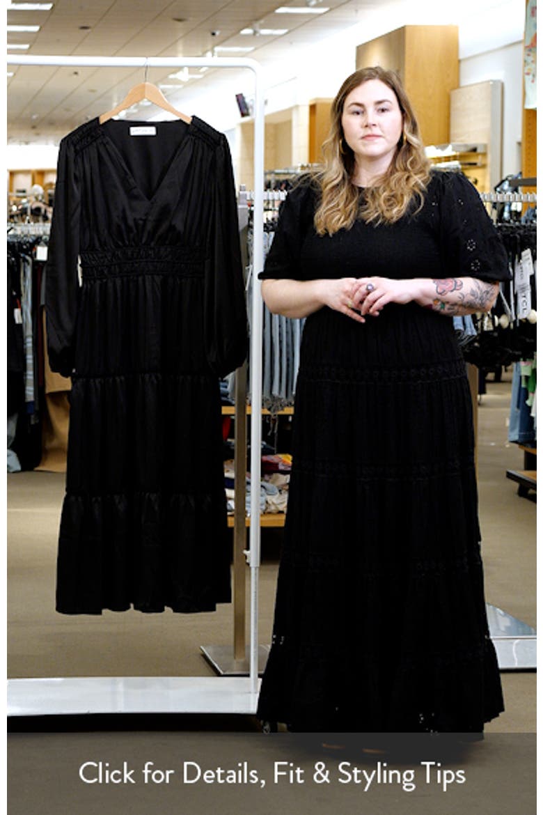Rowen Long Sleeve Satin Midi Dress video