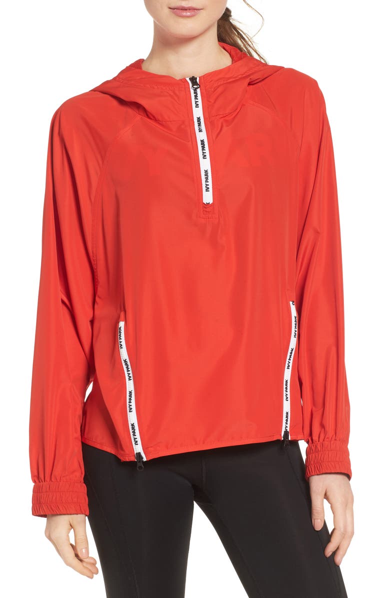 IVY PARK<sup>®</sup> Logo Zip Waterproof Jacket, Main, color, 