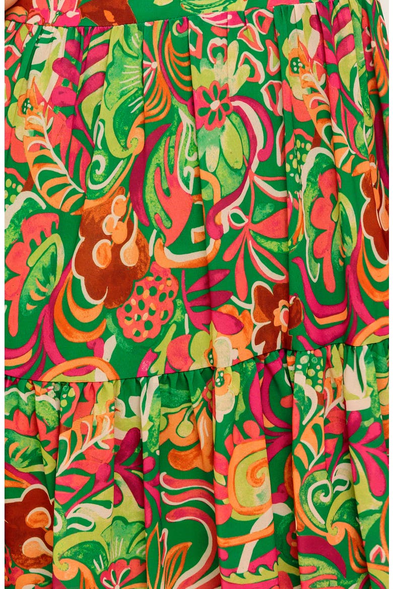 Print Minidress, Alternate, color, GREEN