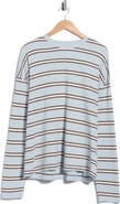 DENIM AND FLOWER Striped Long Sleeve T-Shirt