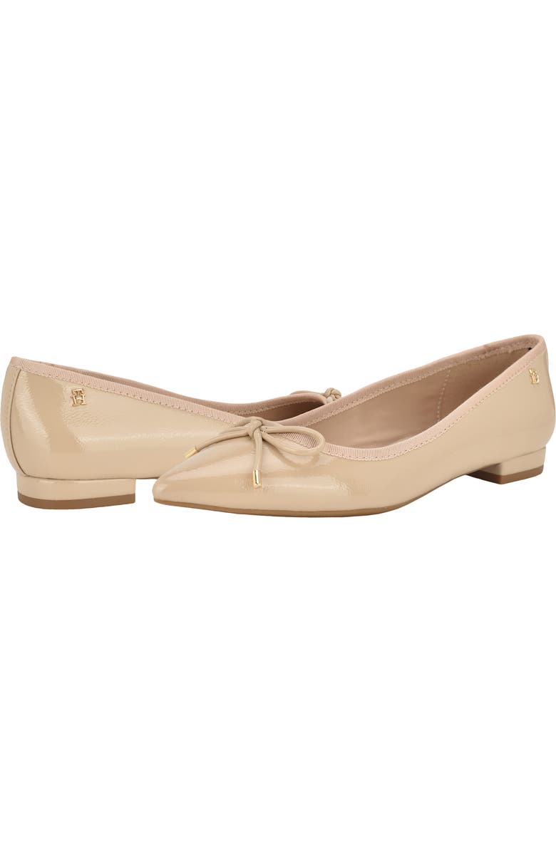 Tommy Hilfiger Kimio Pointed Toe Flat, Alternate, color, Light Natural