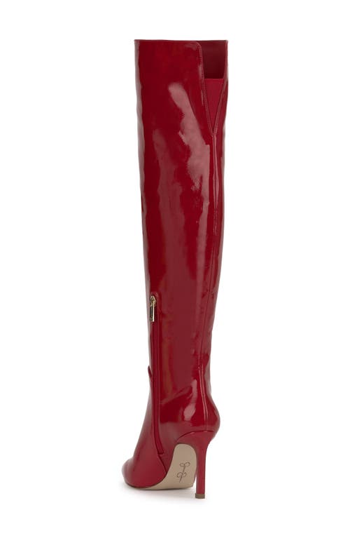 Jessica Simpson Earon Pointed Toe Over The Knee Boot In Red