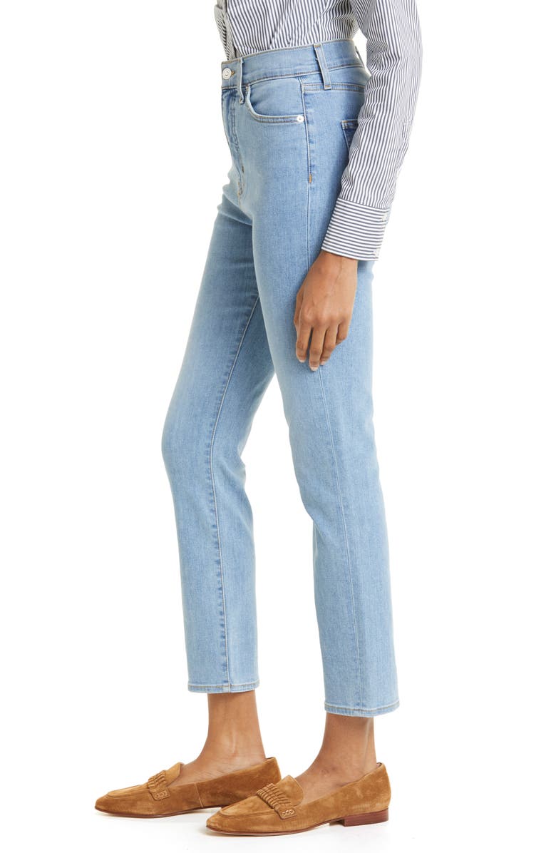 Veronica Beard Ryleigh High Waist Slim Straight Leg Jeans, Alternate, color, 