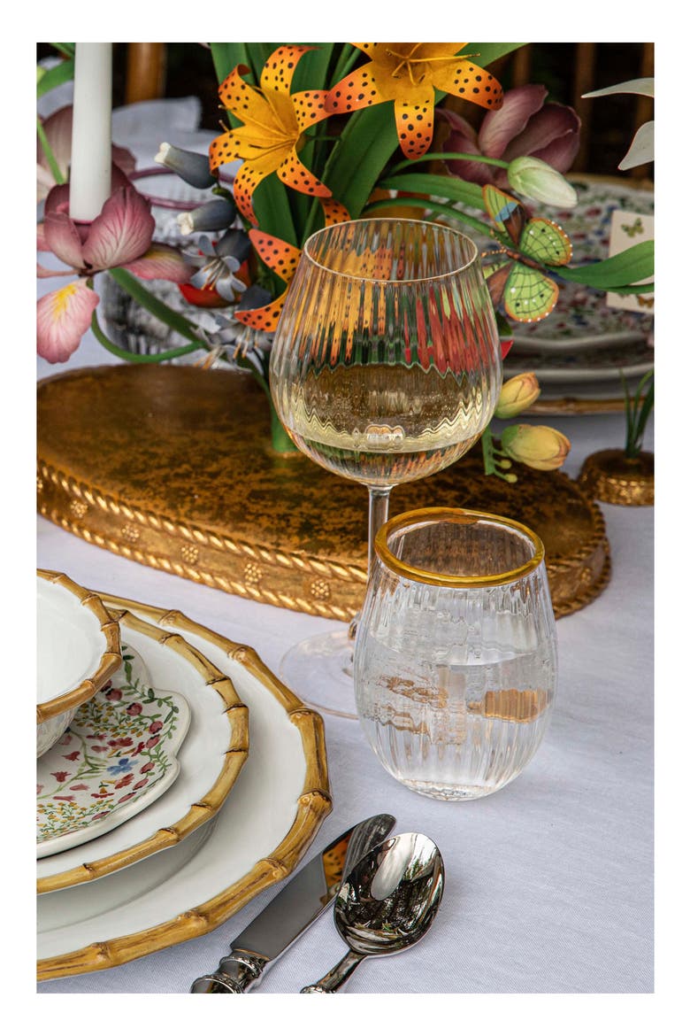 Nell Stemless Wine Glass, Alternate, color, DAFFODIL