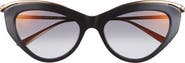 Cartier 55mm Gradient Cat Eye Sunglasses