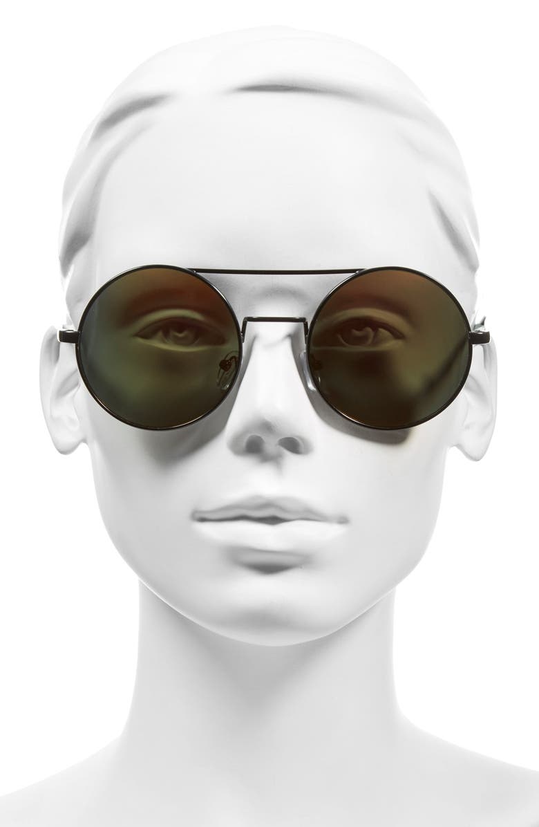 A.J. Morgan 'Eclipse' 54mm Round Mirror Lens Sunglasses, Alternate, color, 