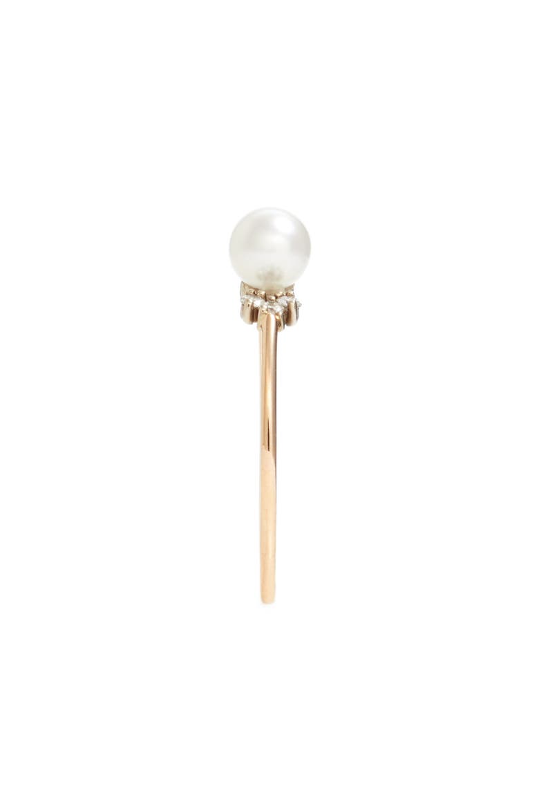 Pearl & Diamond Ring, Alternate, color, YELLOW GOLD/ WHITE PEARL