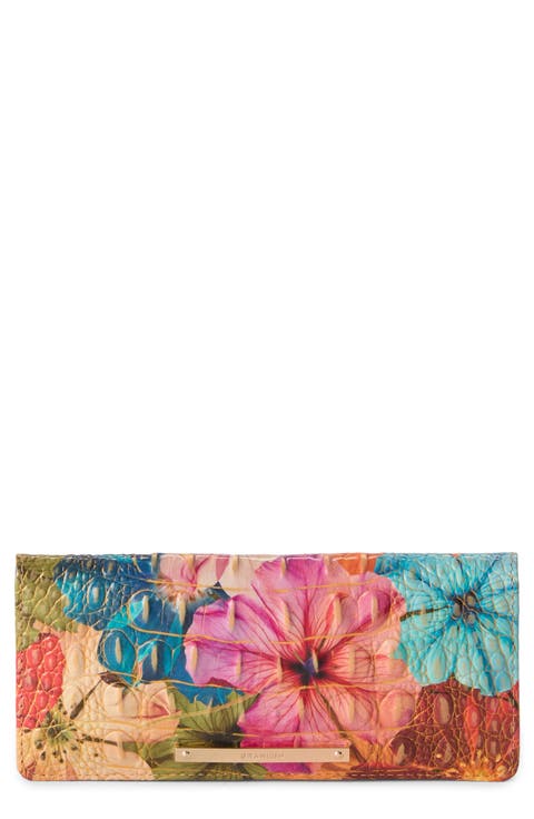 Ady Croc Embossed Leather Wallet