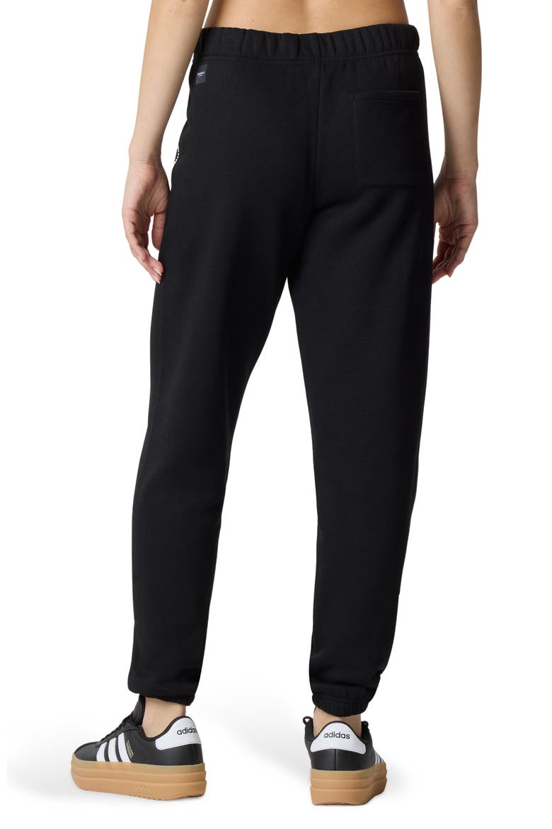 Crystal Bow Detail Joggers, Alternate, color, BLACK