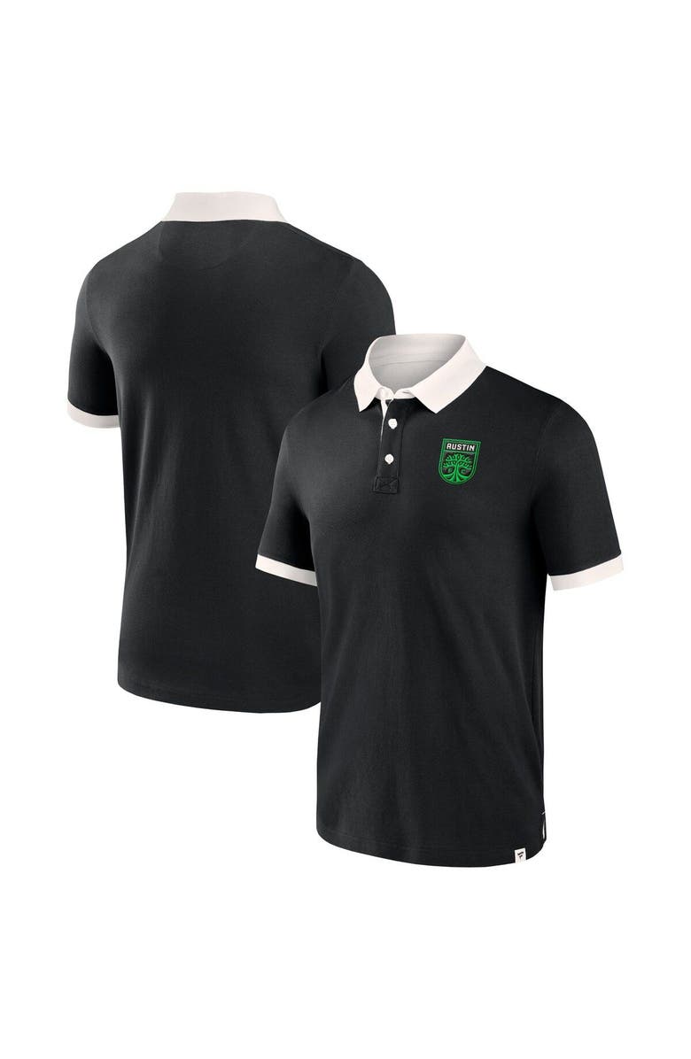 FANATICS Men's Fanatics Branded Black Austin FC Second Period Polo Shirt, Main, color, Black