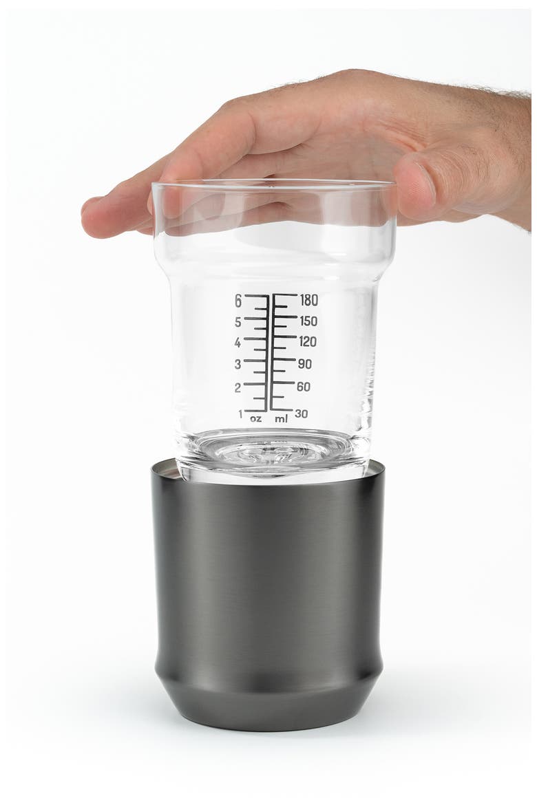 Hybrid Cocktail Glass, Alternate, color, GUNMETAL BLACK