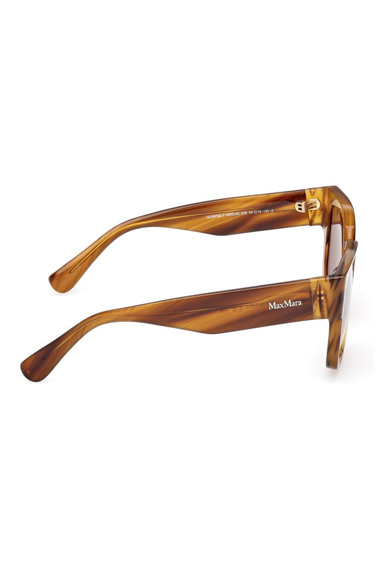 Glimpse 54mm Round Sunglasses, Alternate, color, STRIPED BROWN/ CHOCOLATE BROWN