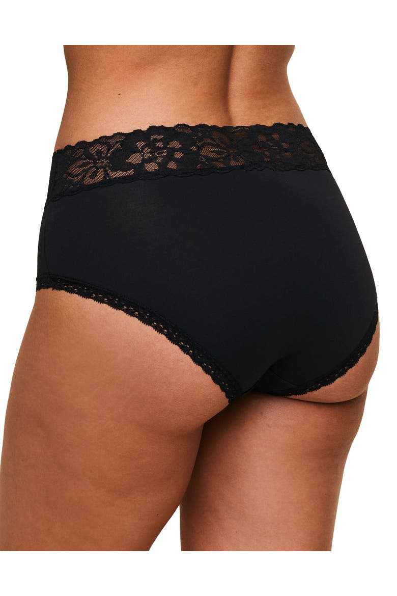 Colline High Waisted Panties, Alternate, color, Black