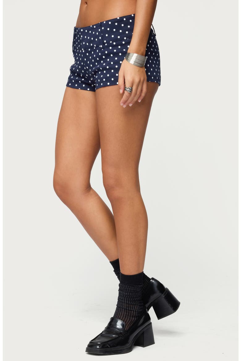 Twyla Polka Dot Shorts, Alternate, color, NAVY-AND-WHITE