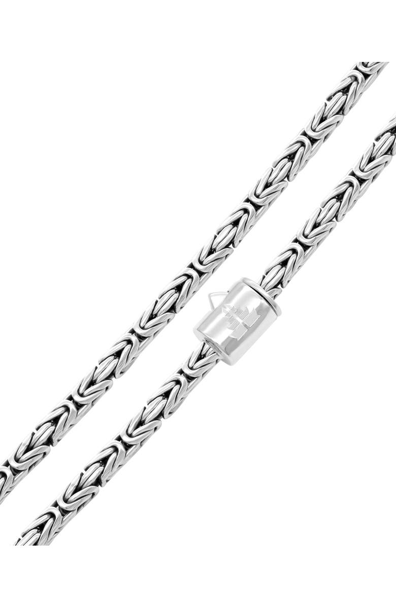 DEVATA Borobudur Round 4mm Chain Necklace in Sterling Silver, 26", Alternate, color, Silver