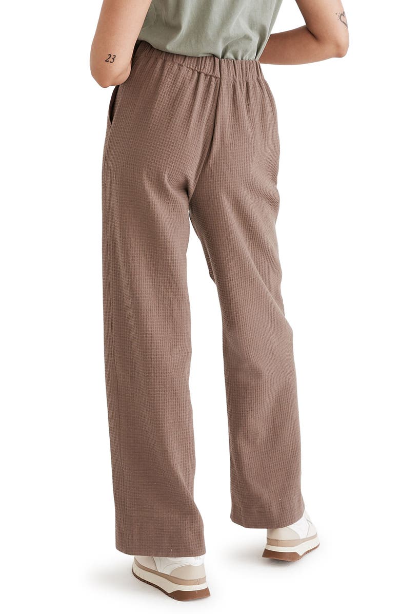 Madewell Women's Waffle High Waist Straight Leg Pants, Alternate, color, 