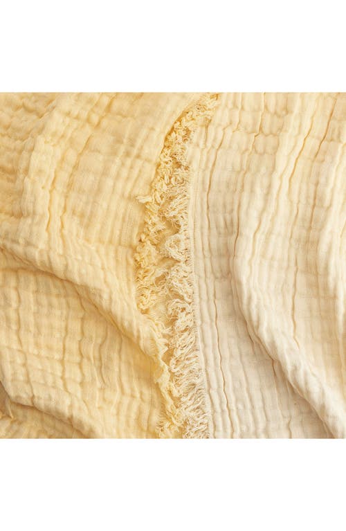 Crane Baby Ombré Cotton Muslin Blanket In Yellow