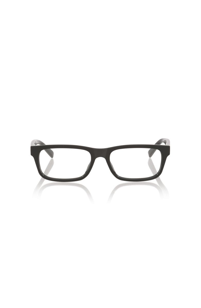 Gucci 56mm Rectangle optical glasses, Alternate, color, Black