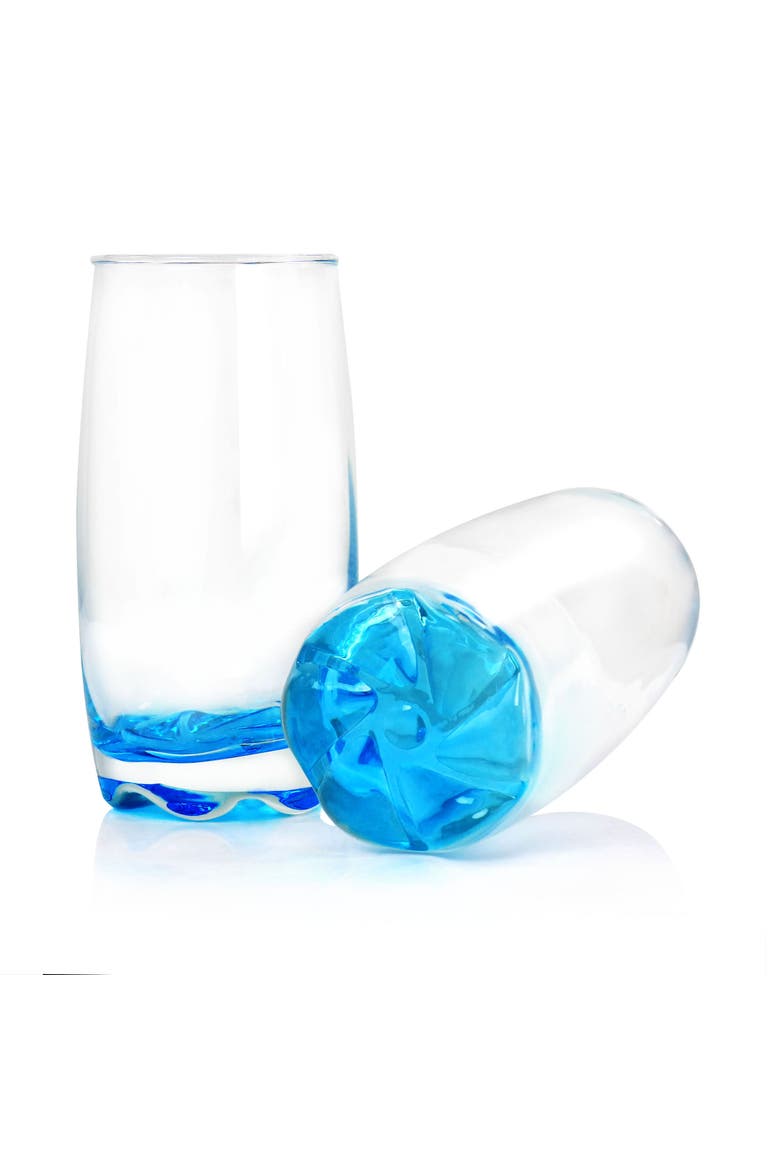 Karissa 8-Piece Glass Tumbler Set, Alternate, color, Blue