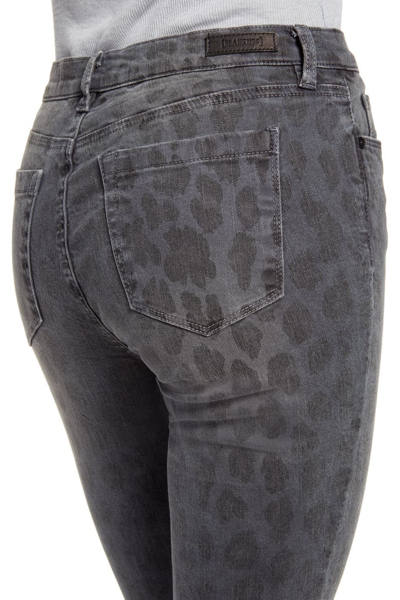 The Bond Leopard Print Ankle Skinny Jeans, Alternate, color, JUNGLE QUEEN