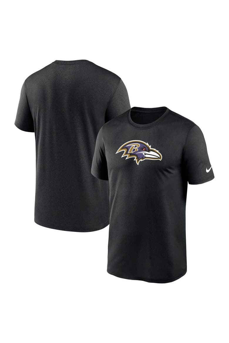 Men's Nike  Black Baltimore Ravens Legend Logo Performance T-Shirt, Main, color, Black