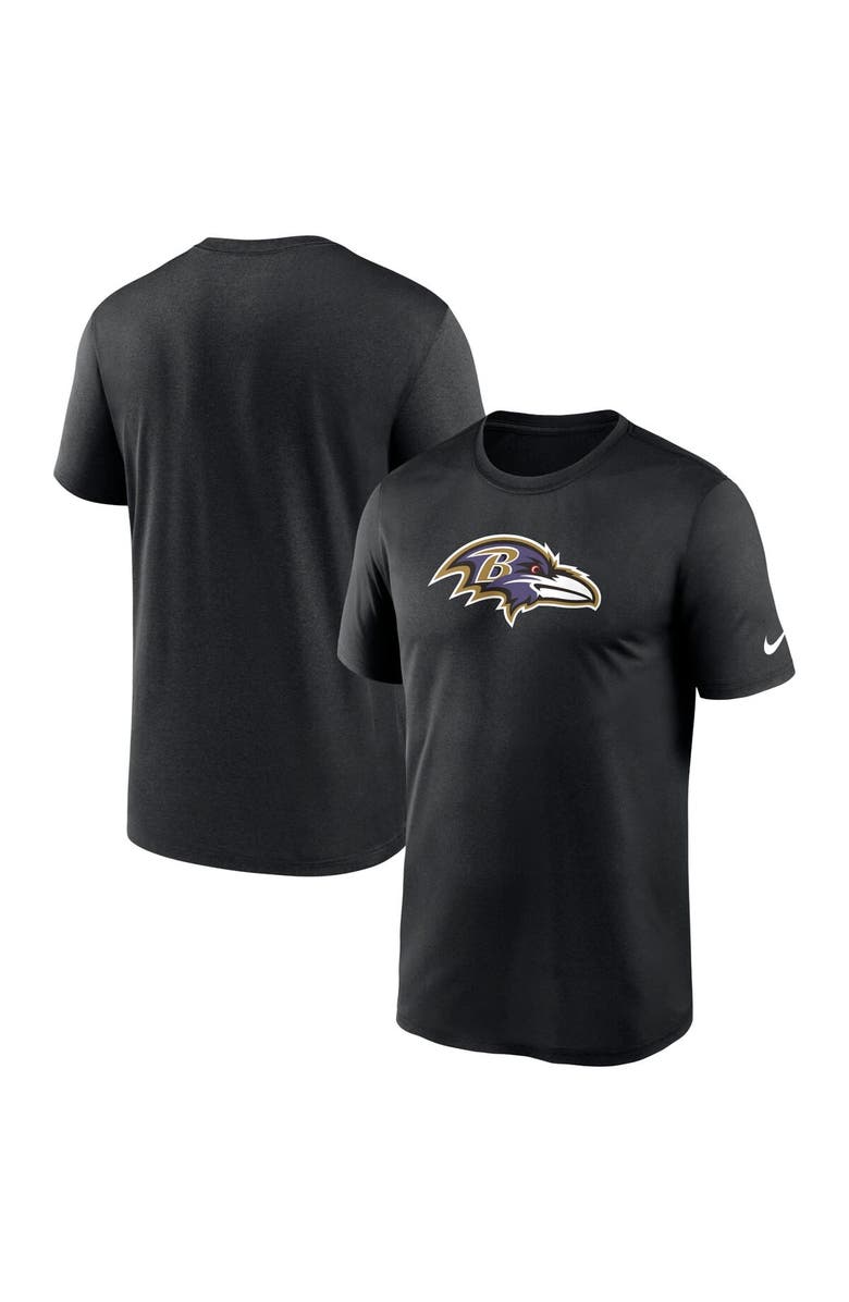 Nike Men's Nike  Black Baltimore Ravens Legend Logo Performance T-Shirt, Main, color, Black