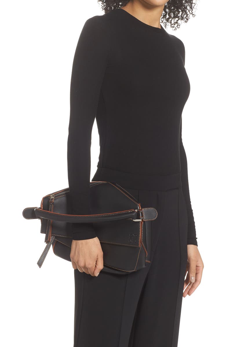 Loewe Puzzle Soft Leather Bag, Alternate, color,