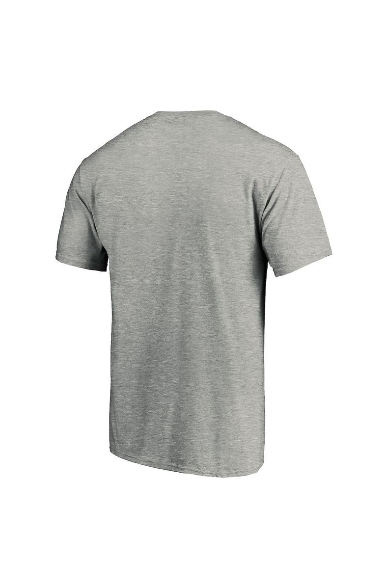 FANATICS Men's Fanatics Branded Heather Gray Charlotte FC Wordmark T-Shirt, Alternate, color,
