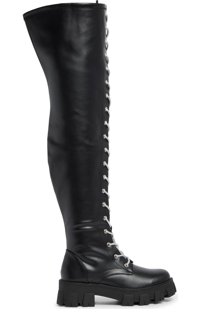 CAPE ROBBIN Boxi Lace-Up Tall Boot, Alternate, color,