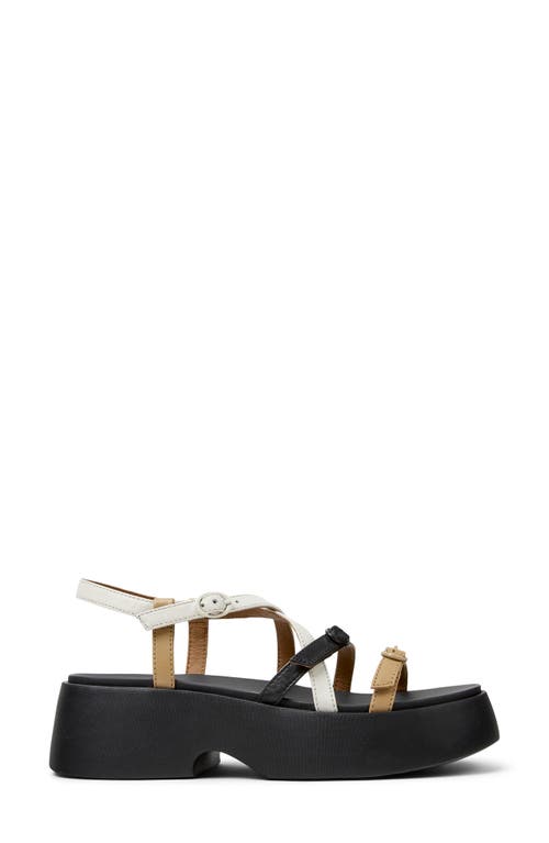 Camper Tasha Sandals In Black Multi - Assorted