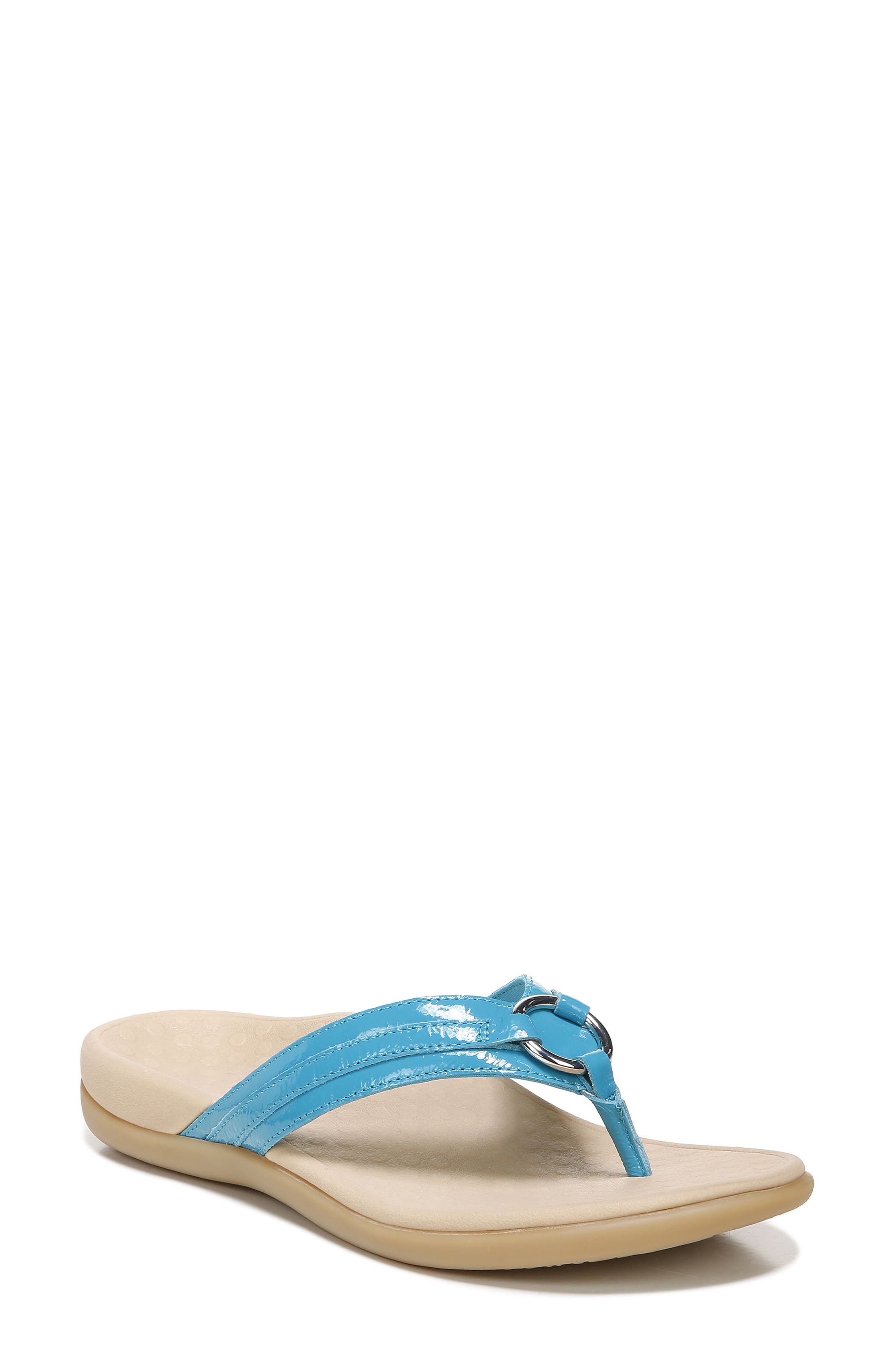 Aloe Flip Flop, Main, color, LAKE BLUE