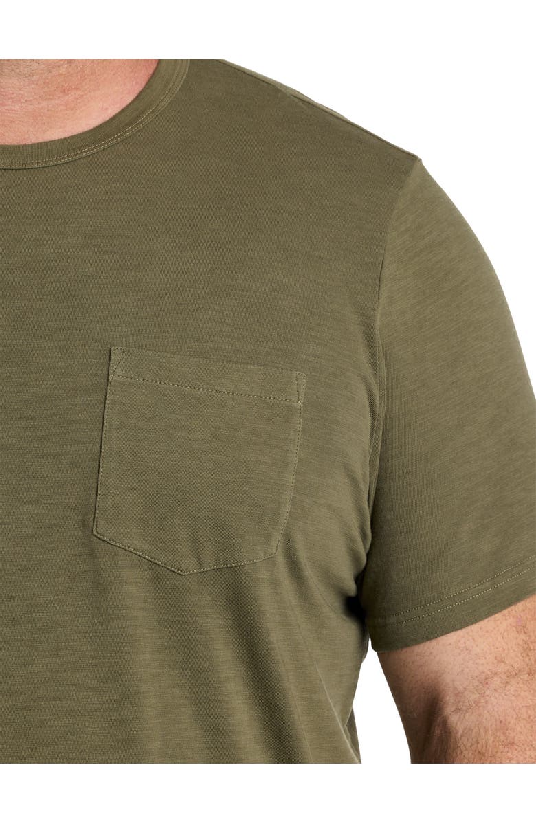 Faherty Big & Tall Sunwashed Pocket T-Shirt, Alternate, color, Olive