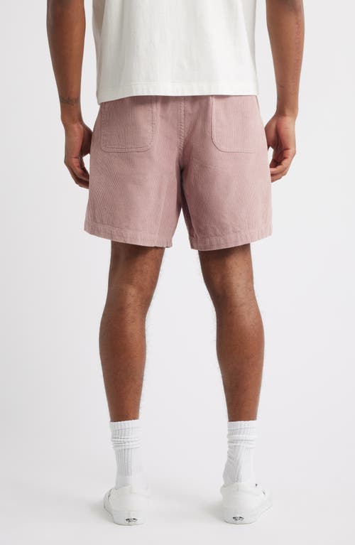 Obey Easy Pulp Cotton Corduroy Shorts In Neutral