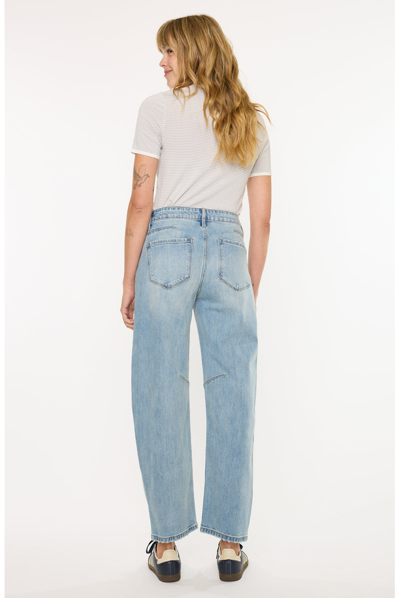 Isla High Rise Horseshoe Jeans, Alternate, color, Light Wash