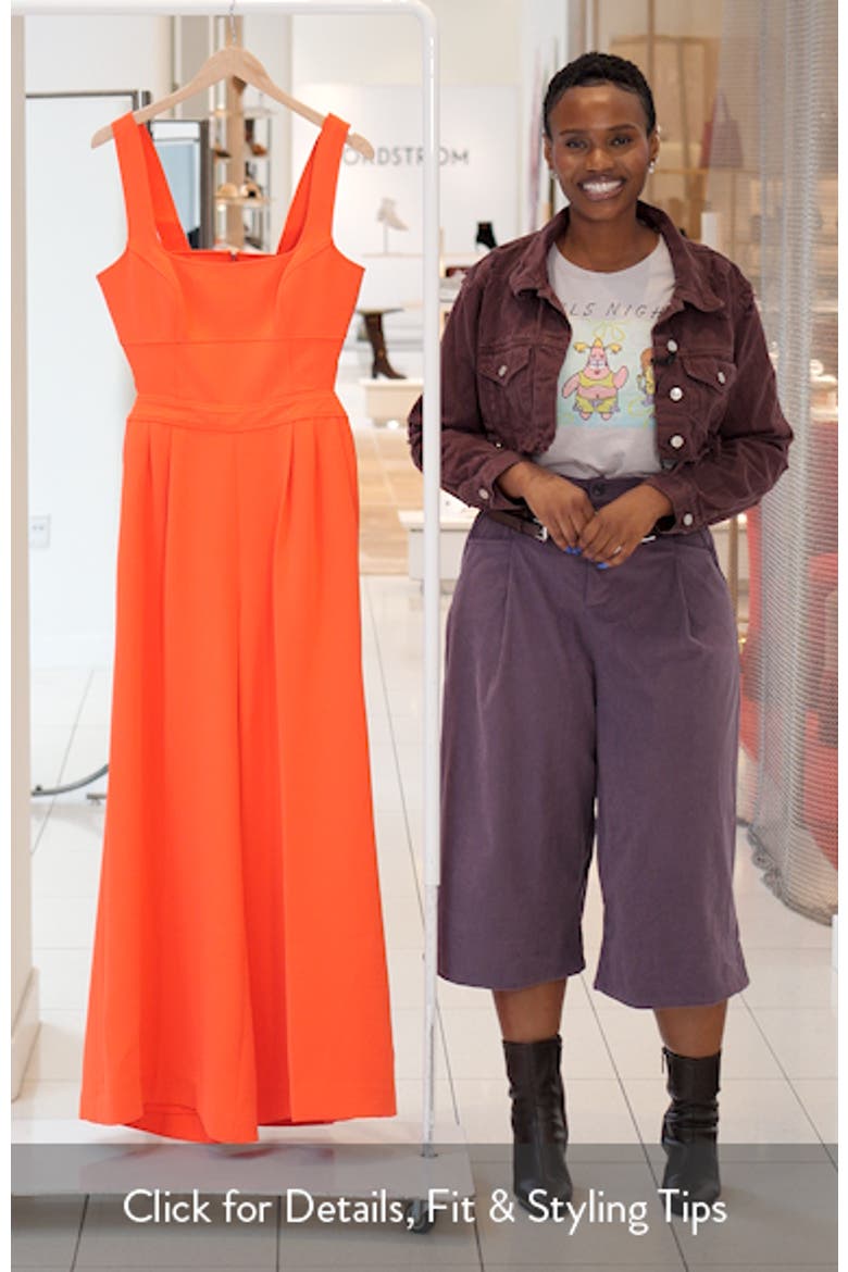Dion Sleeveless Wide Leg Jumpsuit video