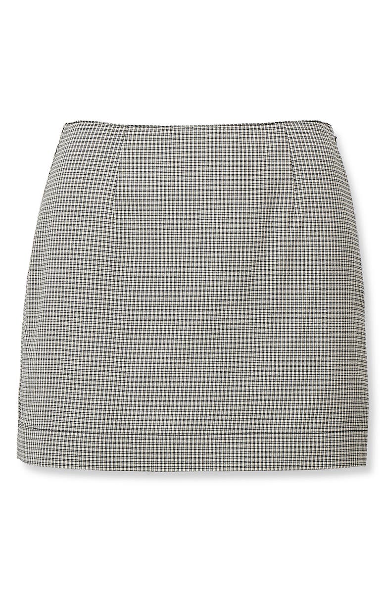 rag & bone Piper Wool Miniskirt, Alternate, color, Black Plaid
