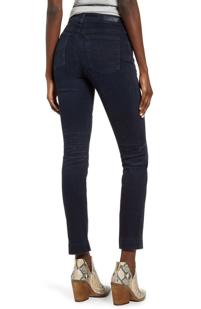 AG Mari High Waist Ankle Slim Straight Leg Jeans, Alternate, color, 