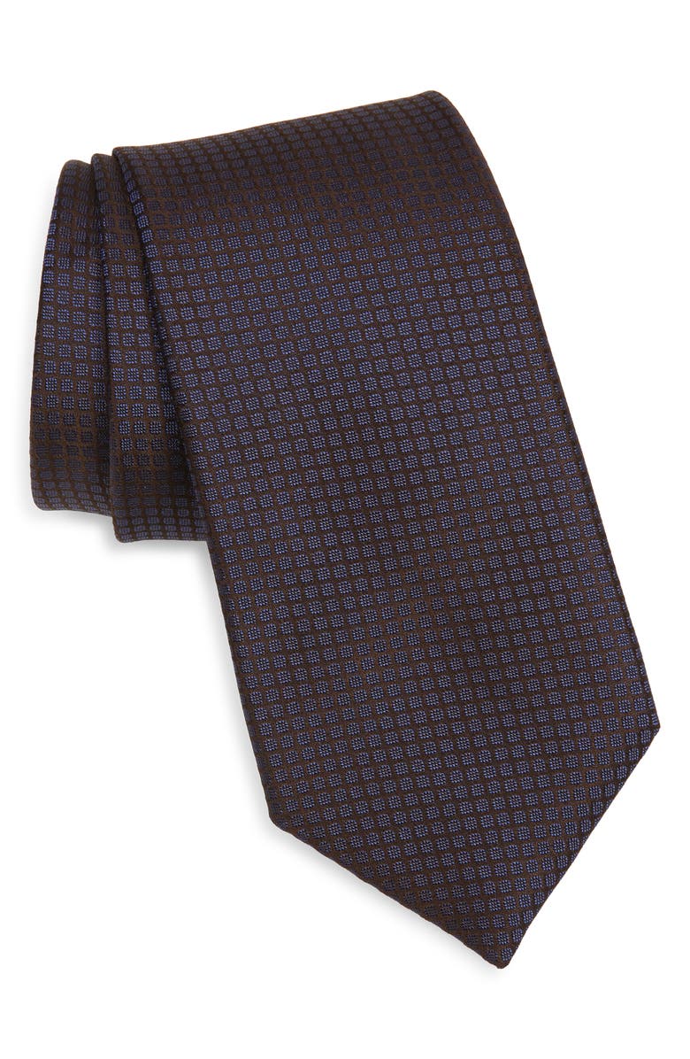 Canali Solid Silk Tie, Main, color, 