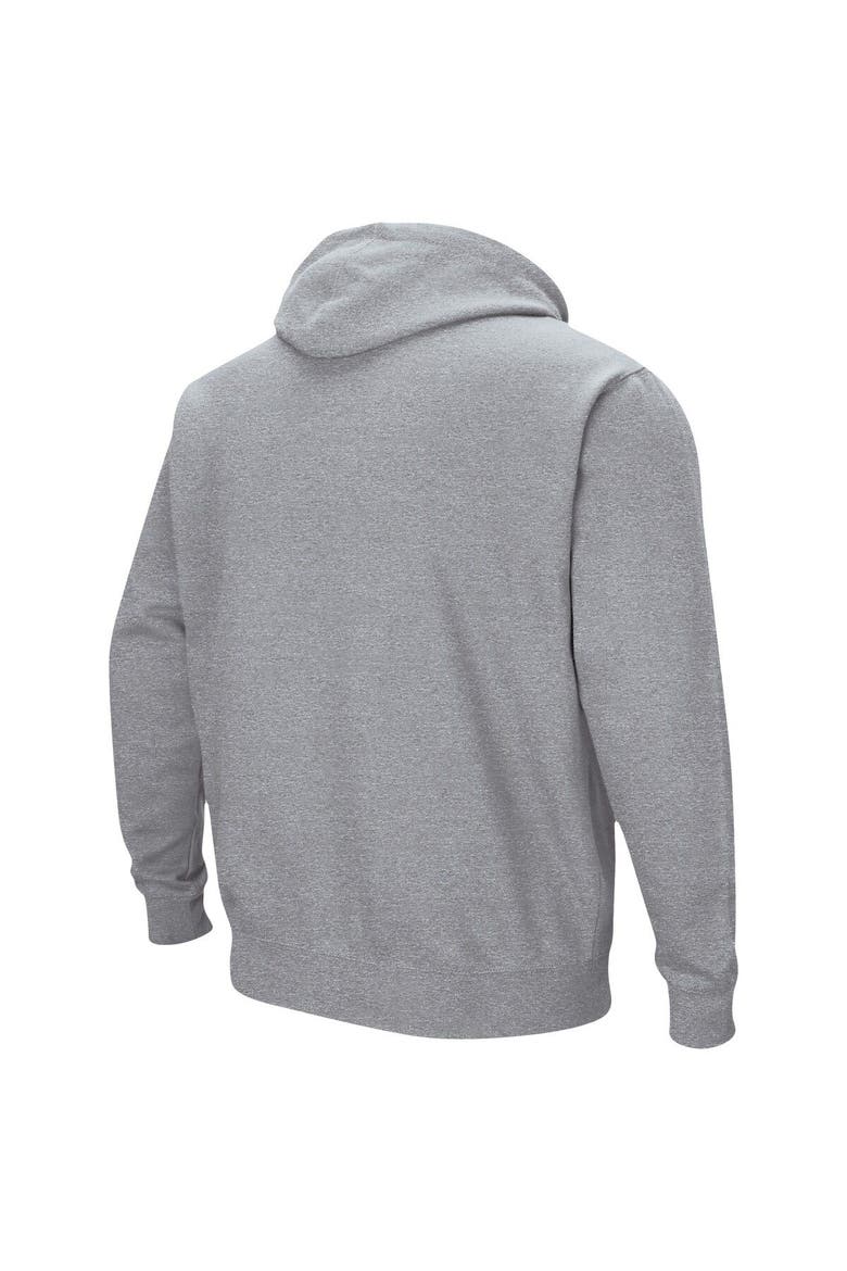 Men's Colosseum Heather Gray Virginia Cavaliers Arch & Logo 3.0 Pullover Hoodie, Alternate, color, Heather Gray