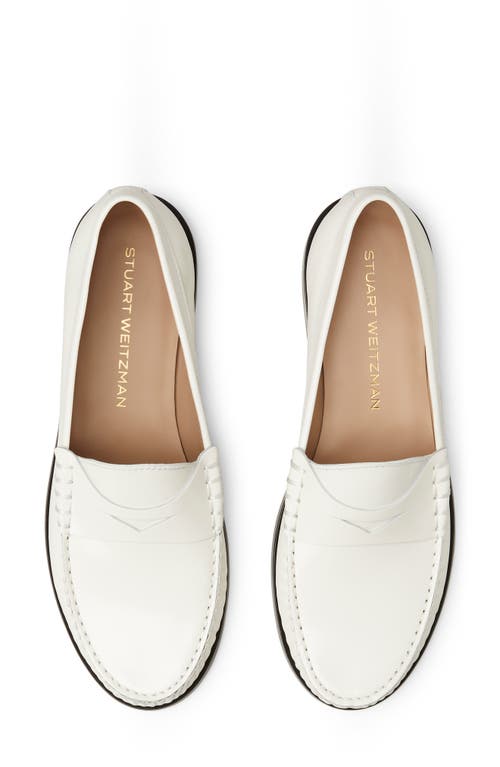 Stuart Weitzman Women's Lottie Loafer Flats In Cream
