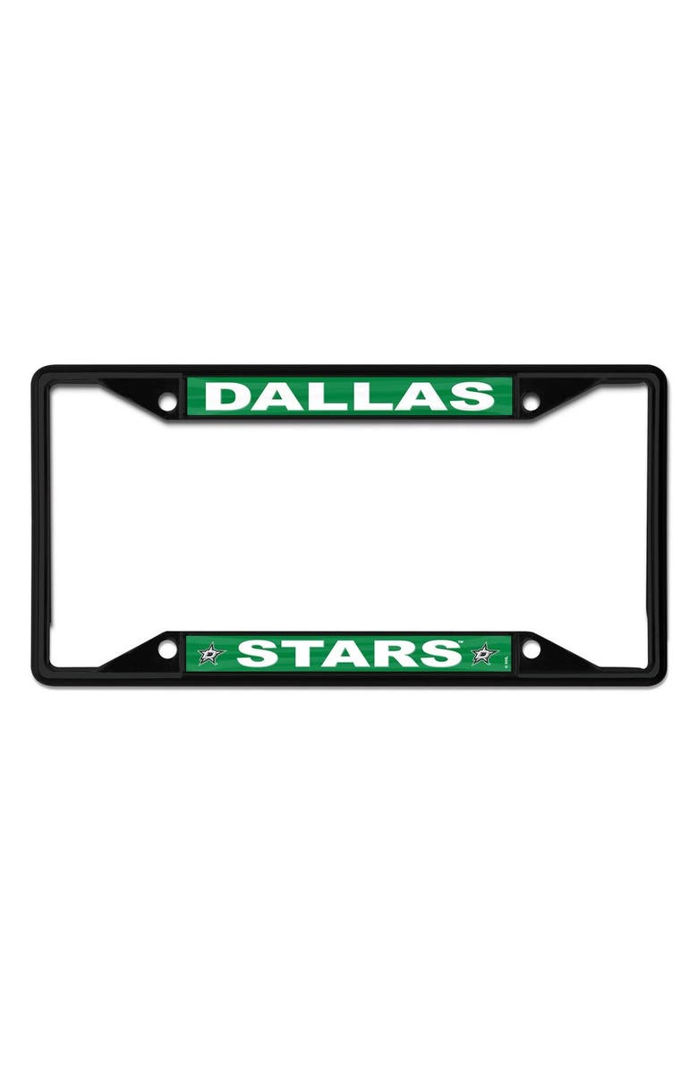WINCRAFT Dallas Stars Chrome Colored License Plate Frame, Main, color,