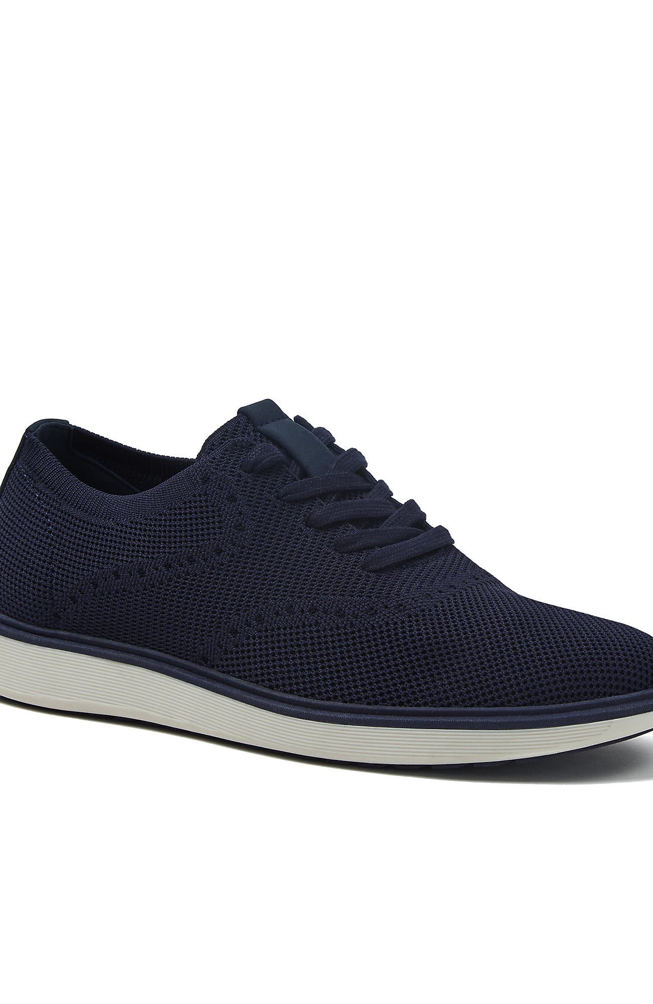 Lands' End Knit Lace Up Derby Oxfords, Main, color, Navy Peacoat